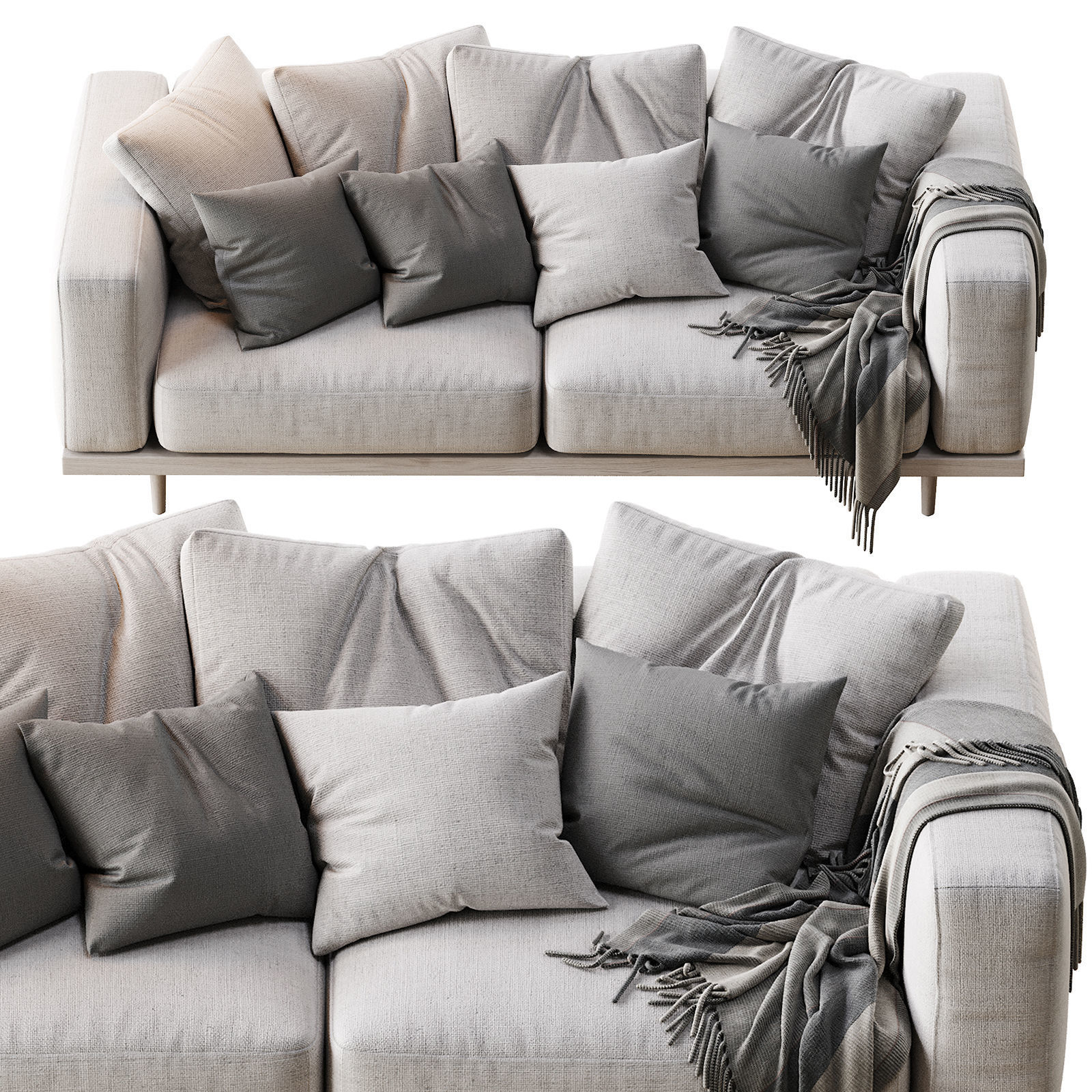 Newport Sofa 84 3D model_1