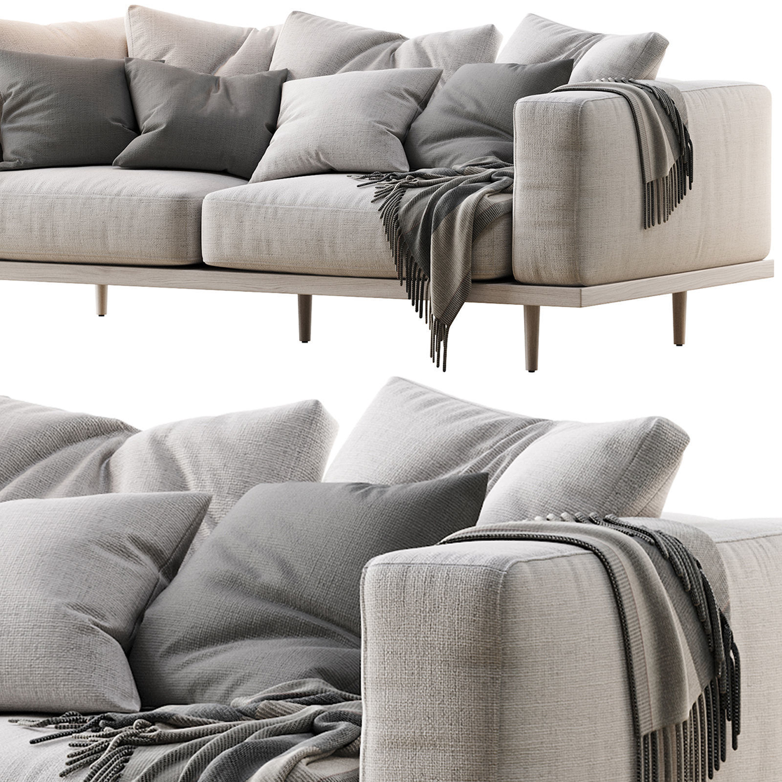 Newport Sofa 84 3D model_4