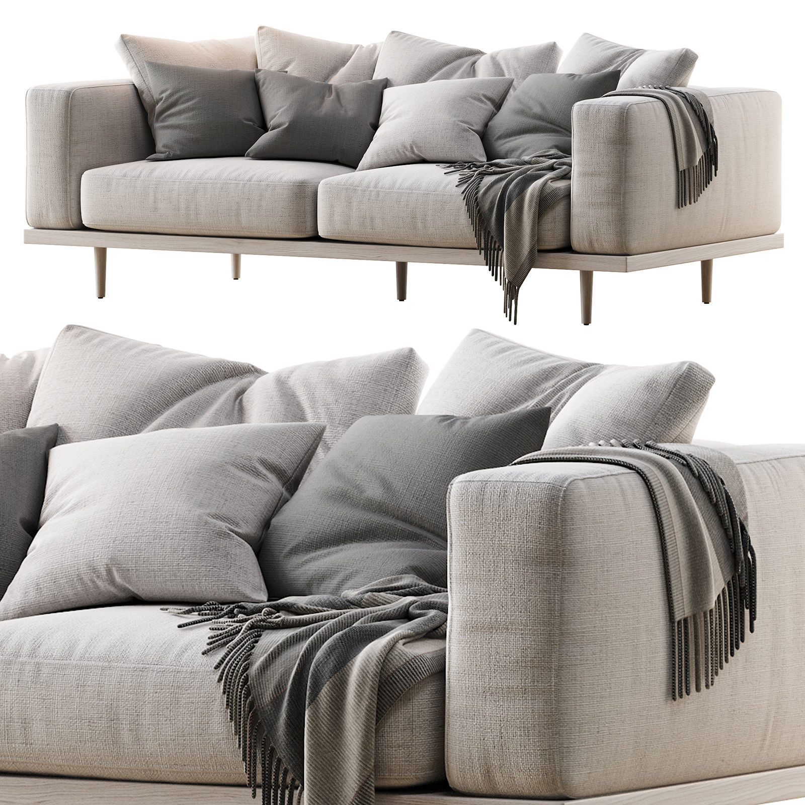 Newport Sofa 84 3D model_2