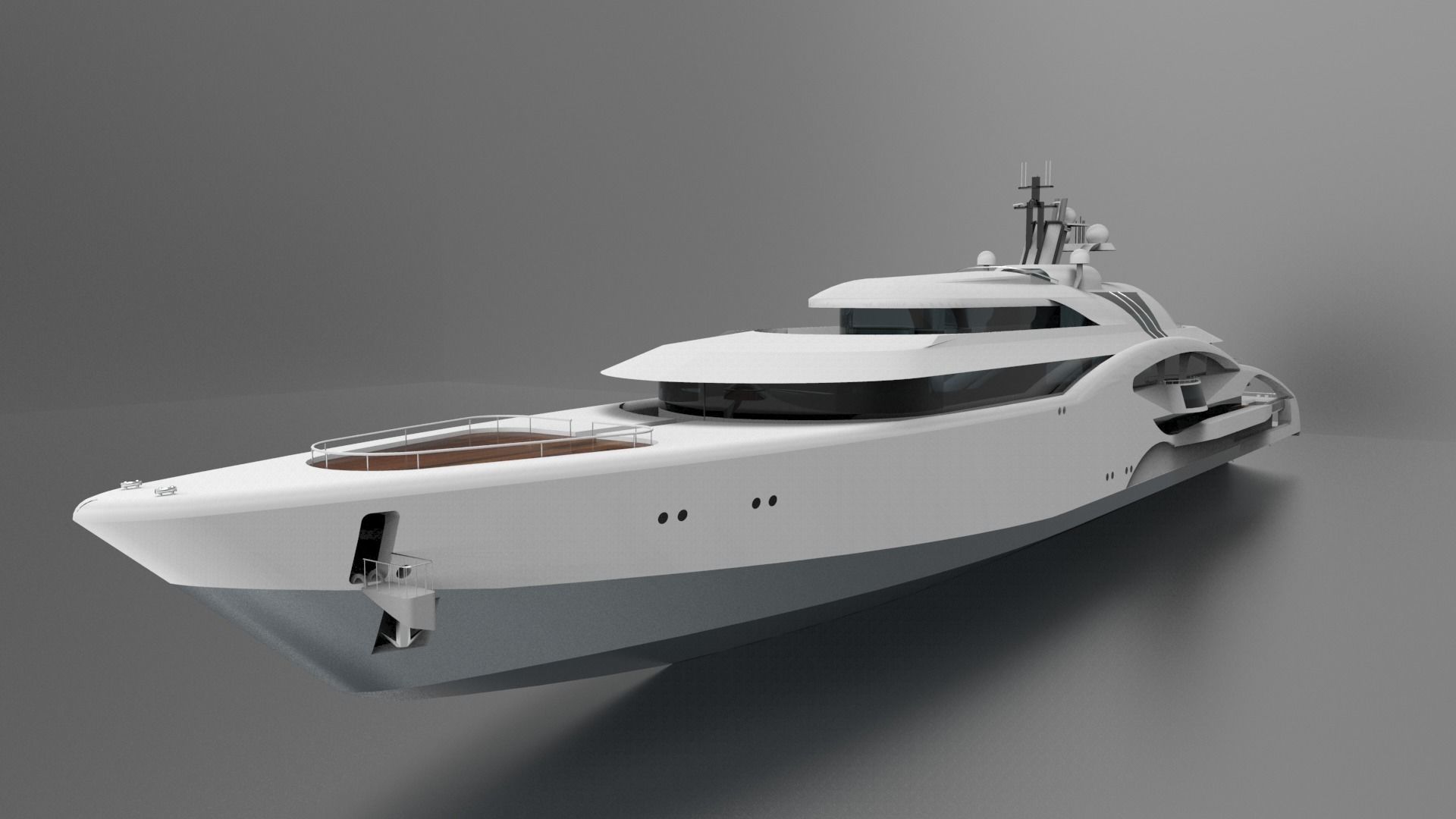 Superyacht II 3D model_1