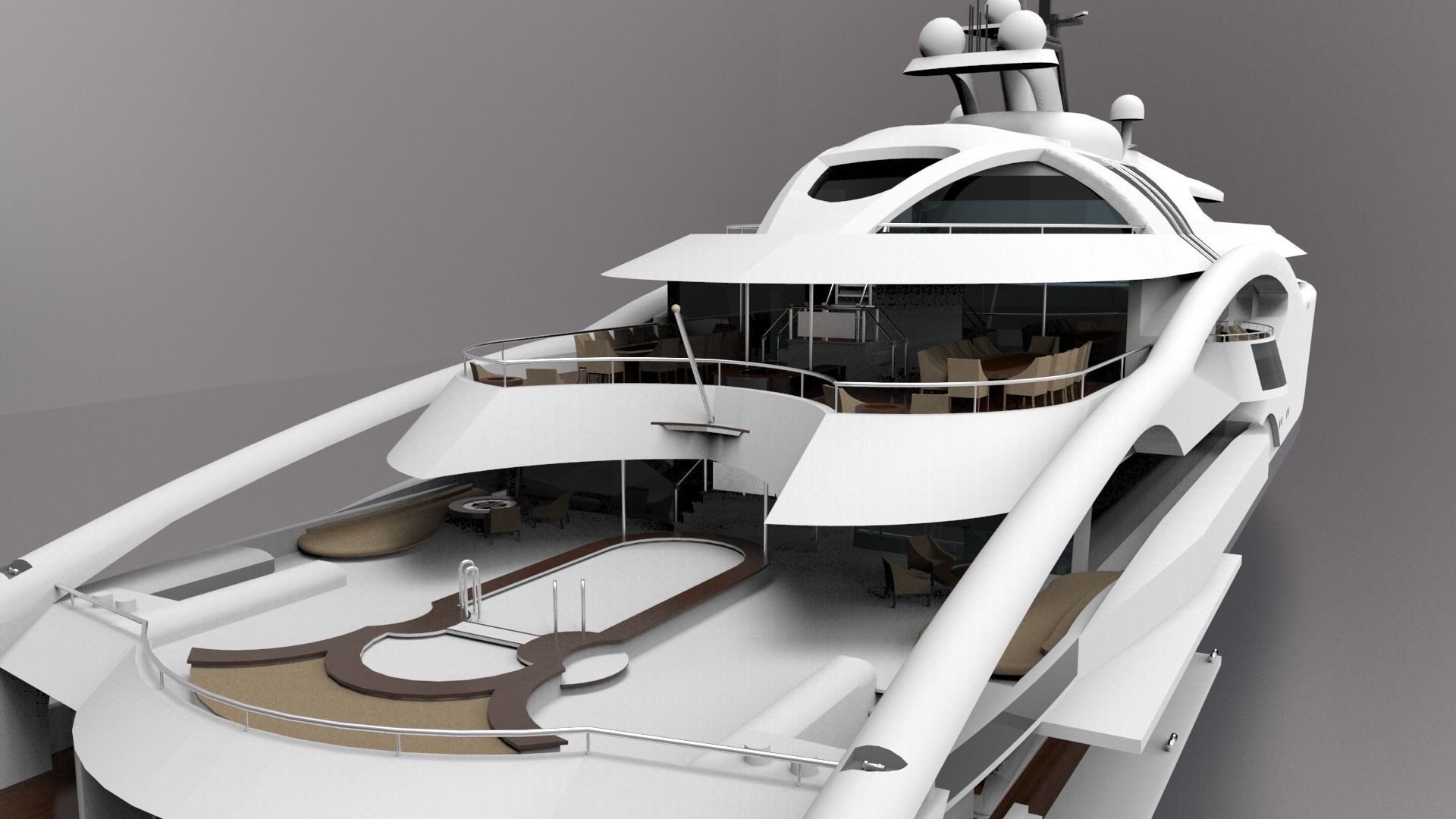 Superyacht II 3D model_3