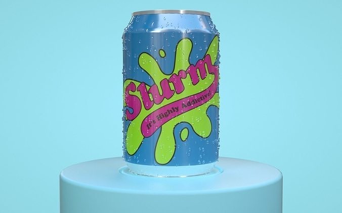 Slurm Can Soda - Animation Include - Lata de Refresco 3D model
