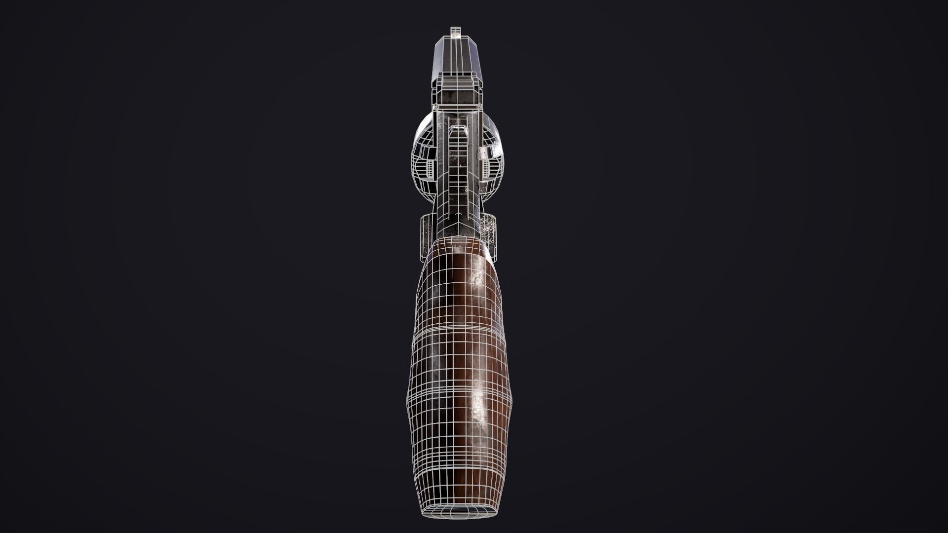 Trigun Revolver Gameready Low-poly 3D model_10