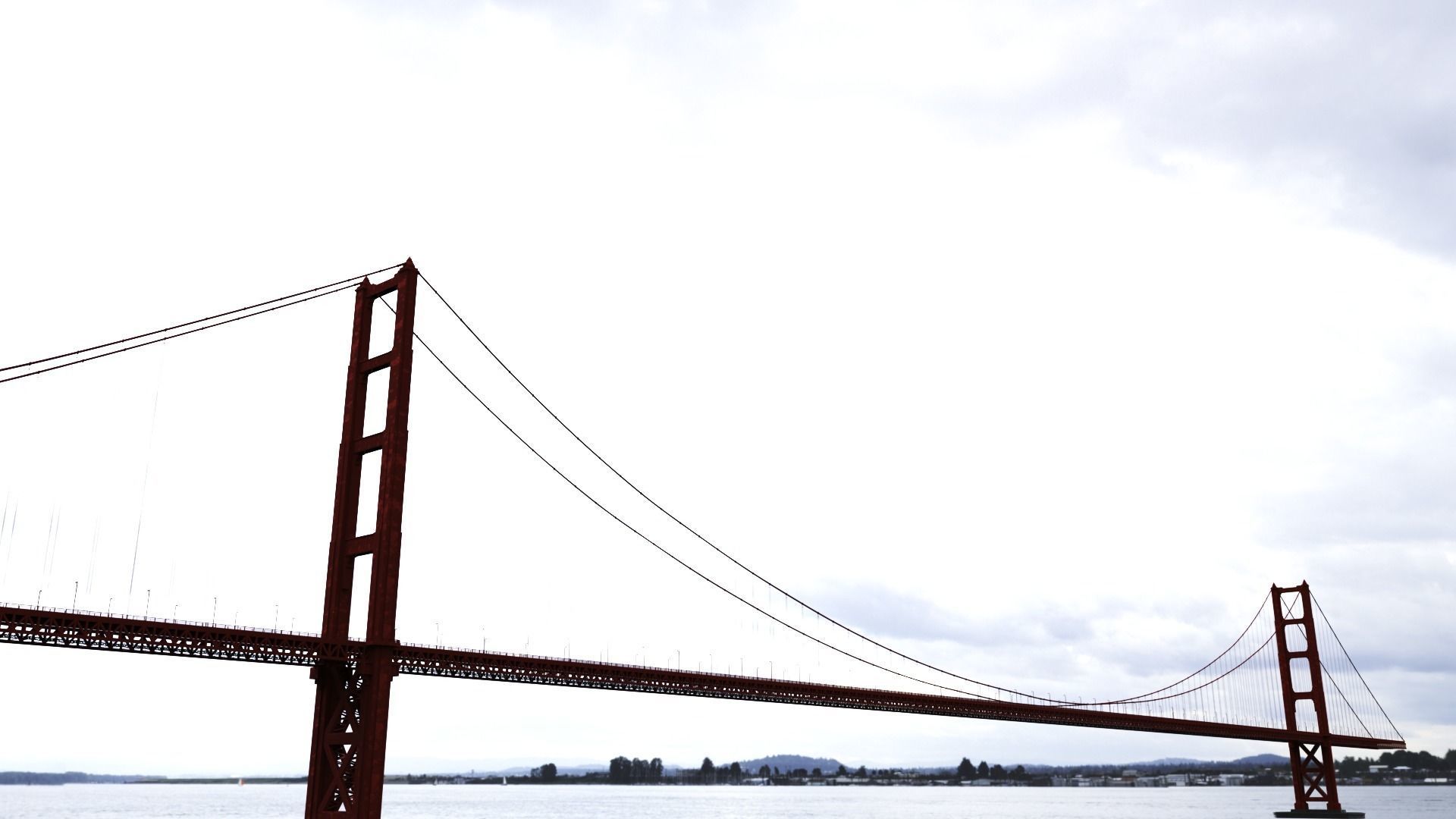 Suspension Bridge 3D model_3