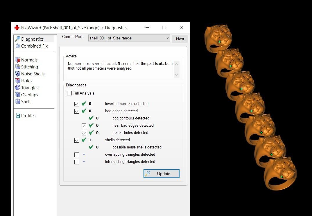 Panther ring  pear cut emeralds 3D print model_10