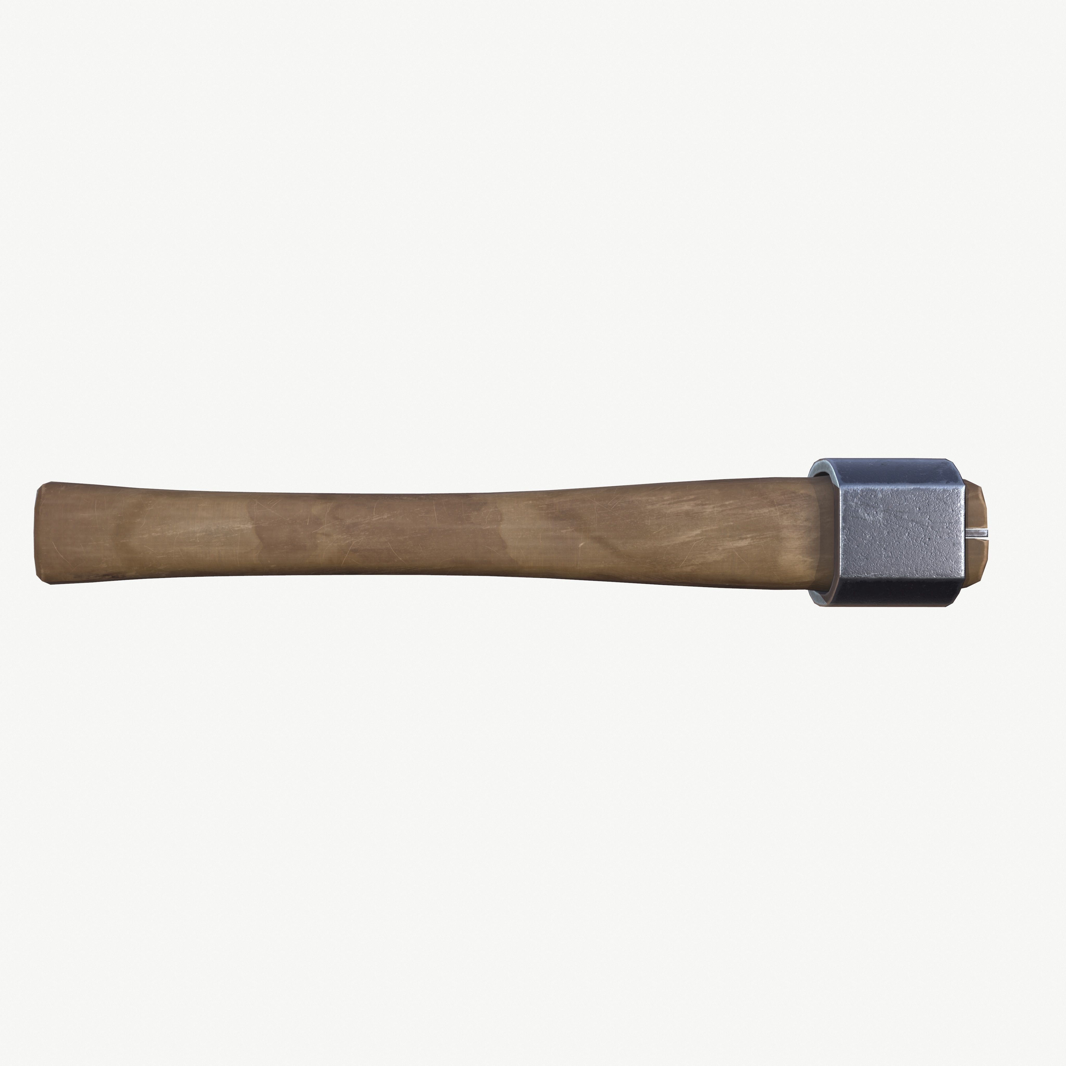 Axe for chopping wood Low-poly 3D model_14
