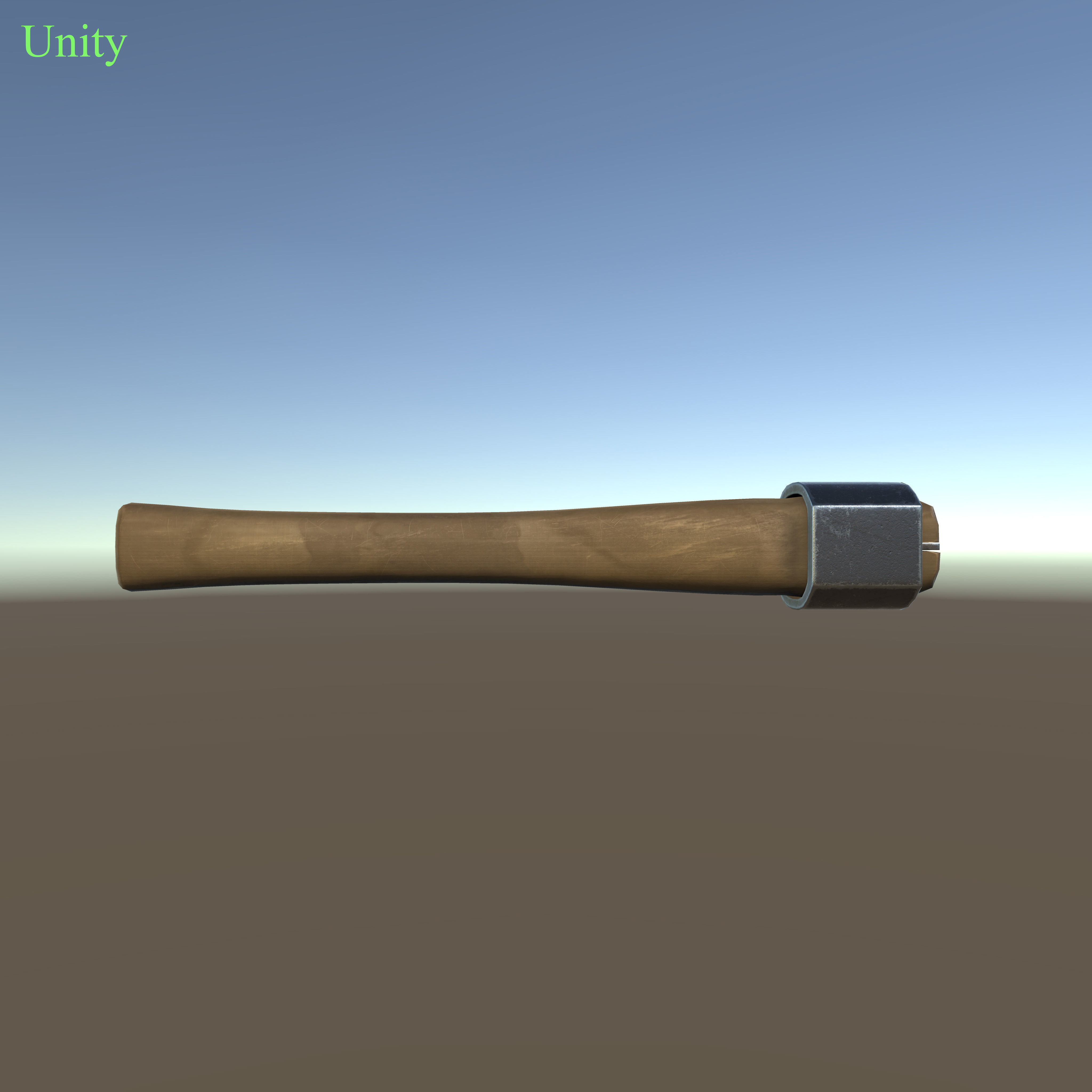 Axe for chopping wood Low-poly 3D model_10