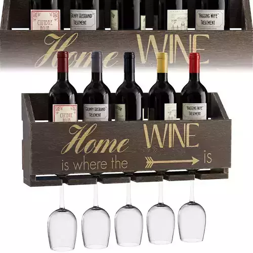Gallatin Le Luxe Engraved Home Is Where 5 Bottle W