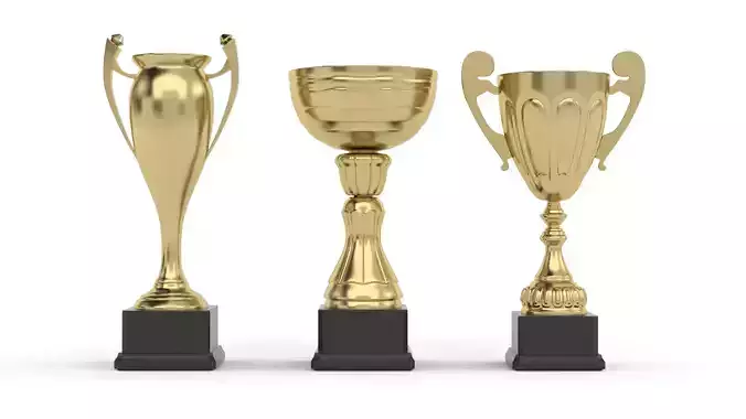 Cups Trophy 3D model