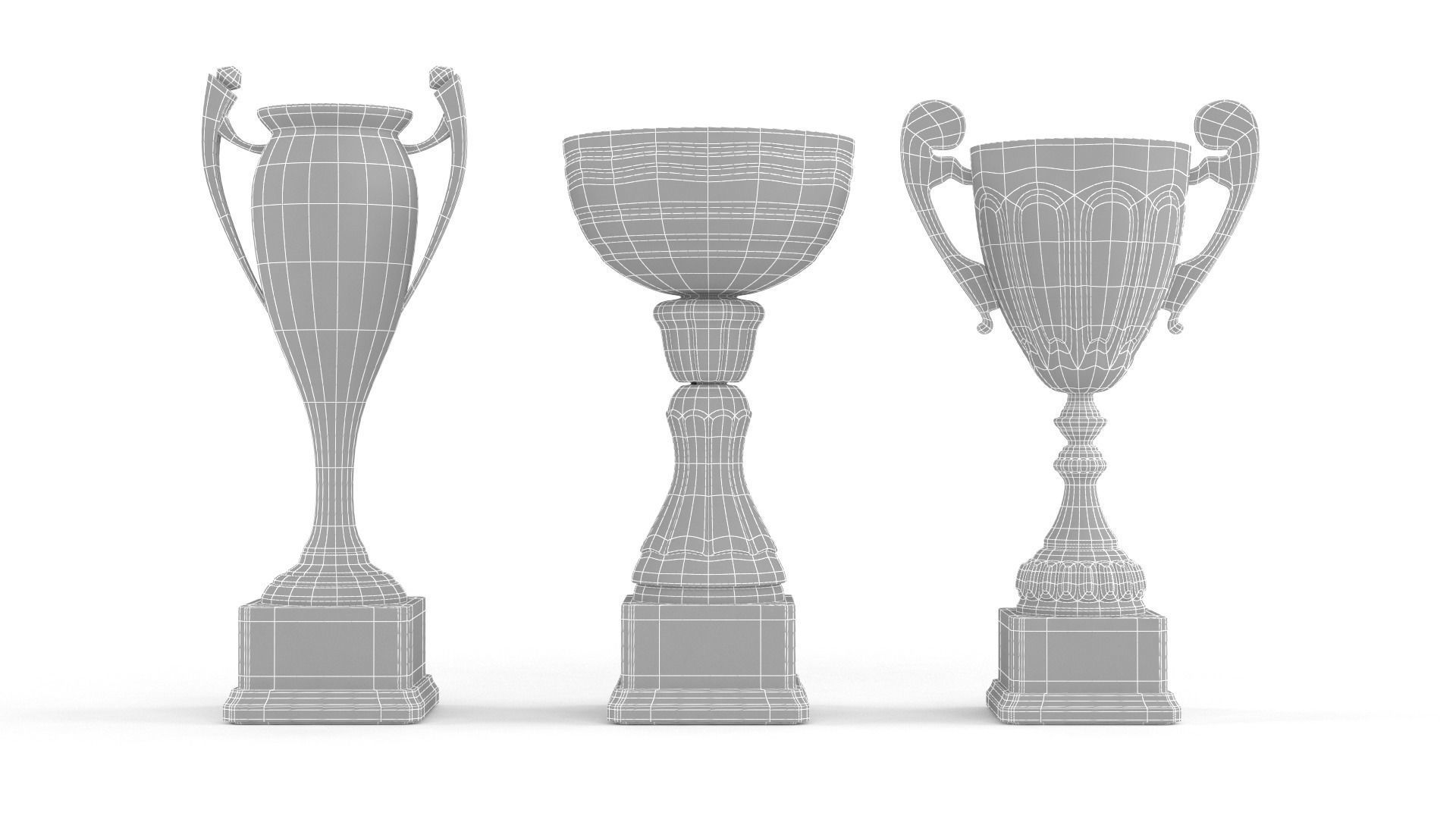 Cups Trophy 3D model_7