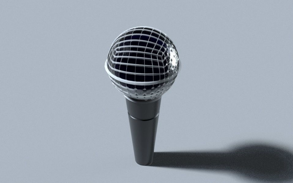  Microphone 3d model  c4d and Redshift Free 3D model_4
