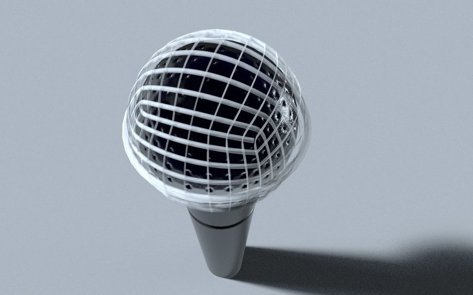  Microphone 3d model  c4d and Redshift Free 3D model_5