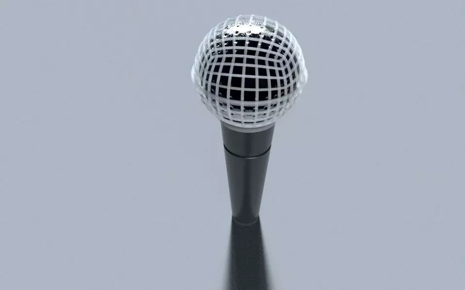  Microphone 3d model  c4d and Redshift Free 3D model_0