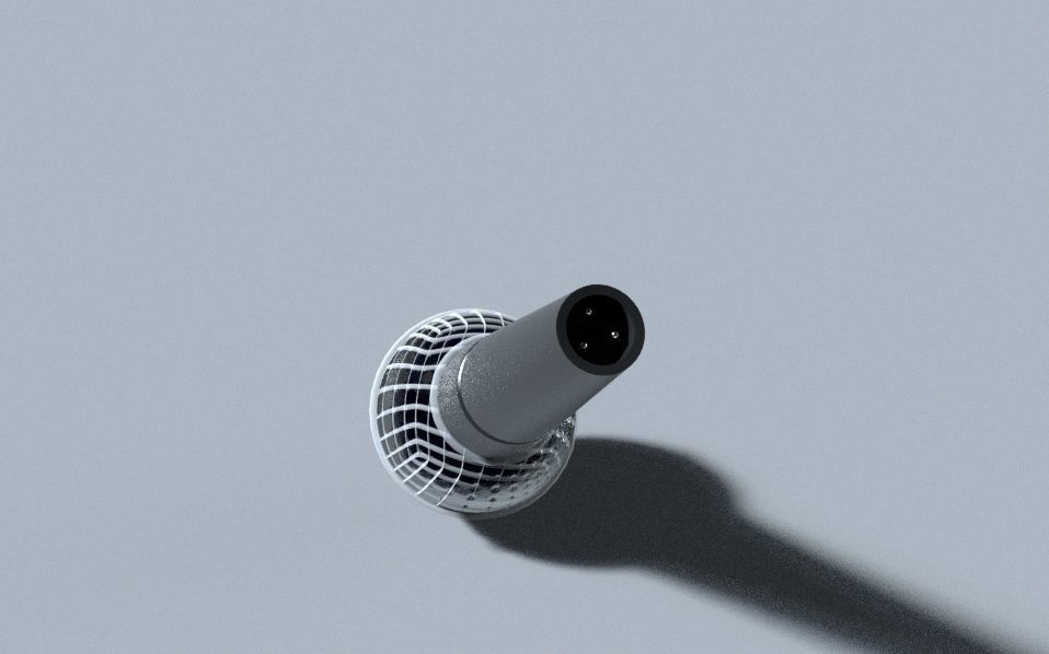 Microphone 3d model  c4d and Redshift Free 3D model_2