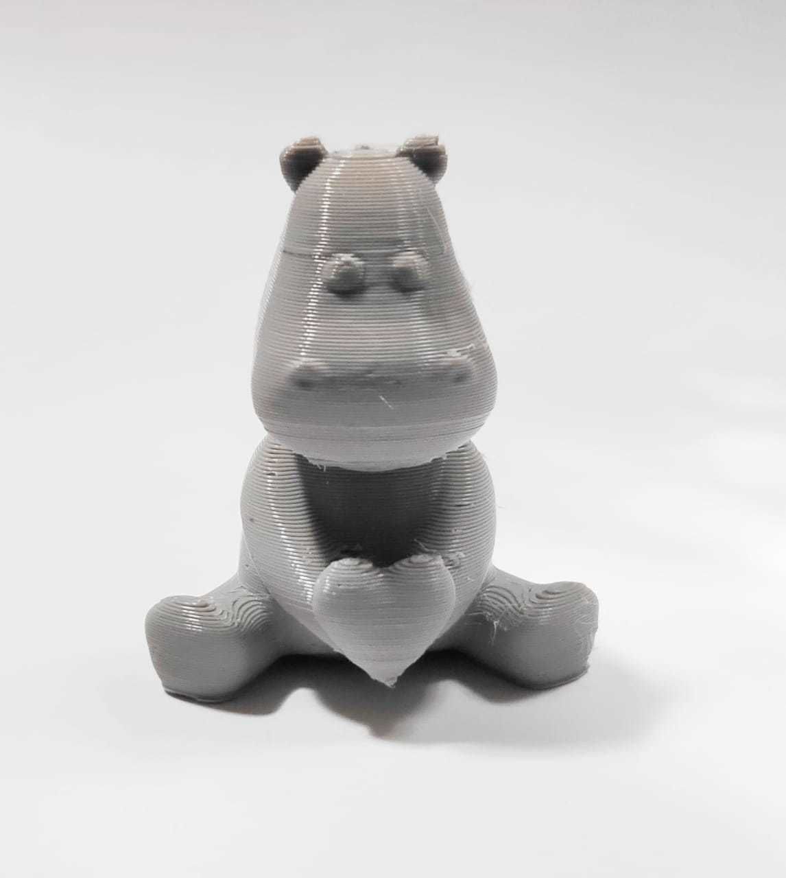 Cute Hippo Heart - Valentine Day 3D print model_3