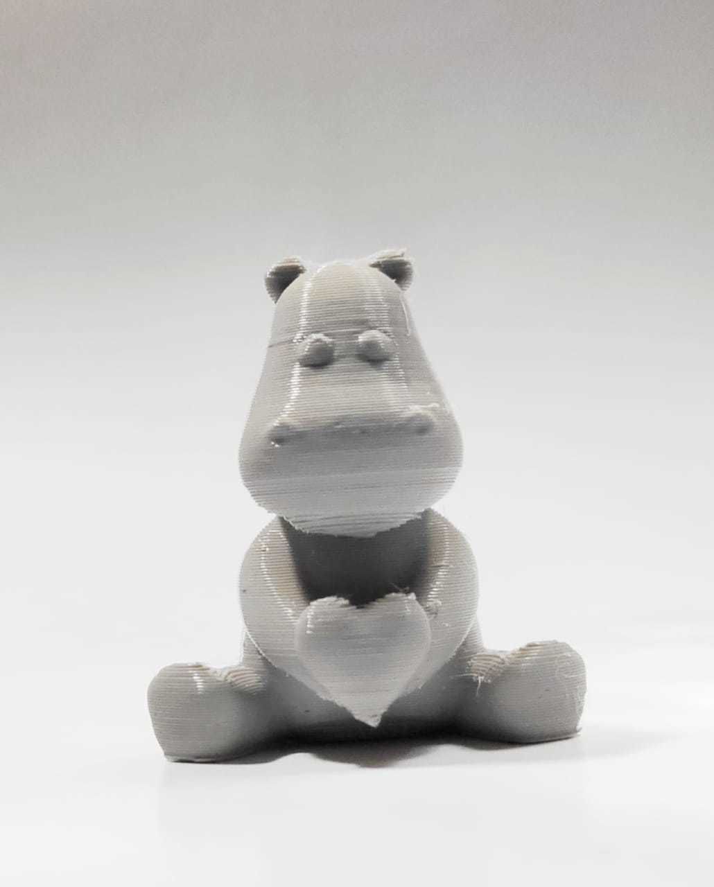 Cute Hippo Heart - Valentine Day 3D print model_10