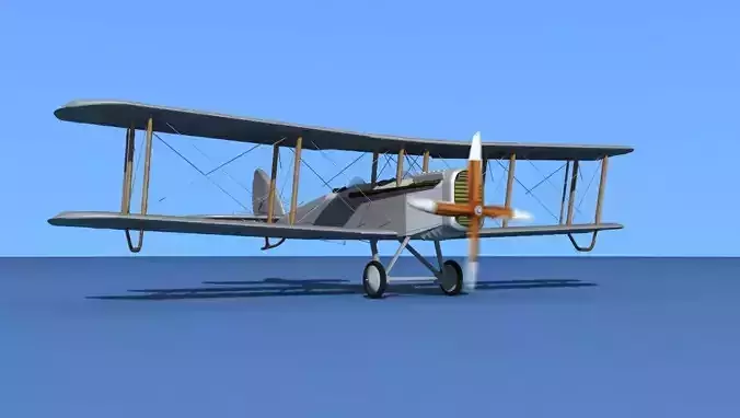 Airco DH-4 Trainer Unmarked 3D model