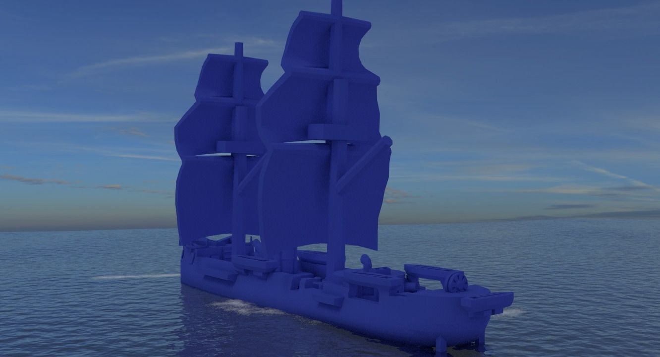 CSS Stonewall 1864 3D print model_3