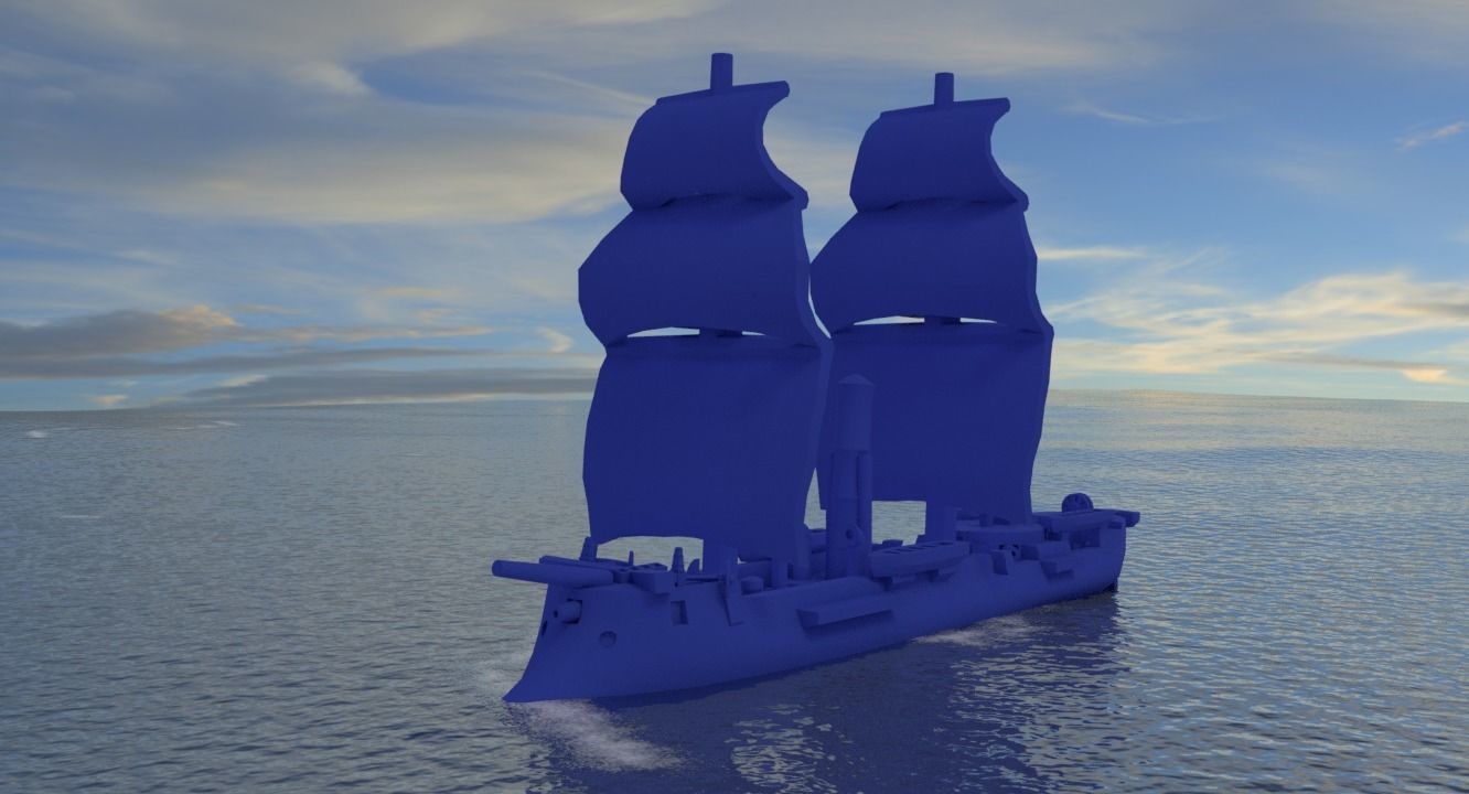 CSS Stonewall 1864 3D print model_2