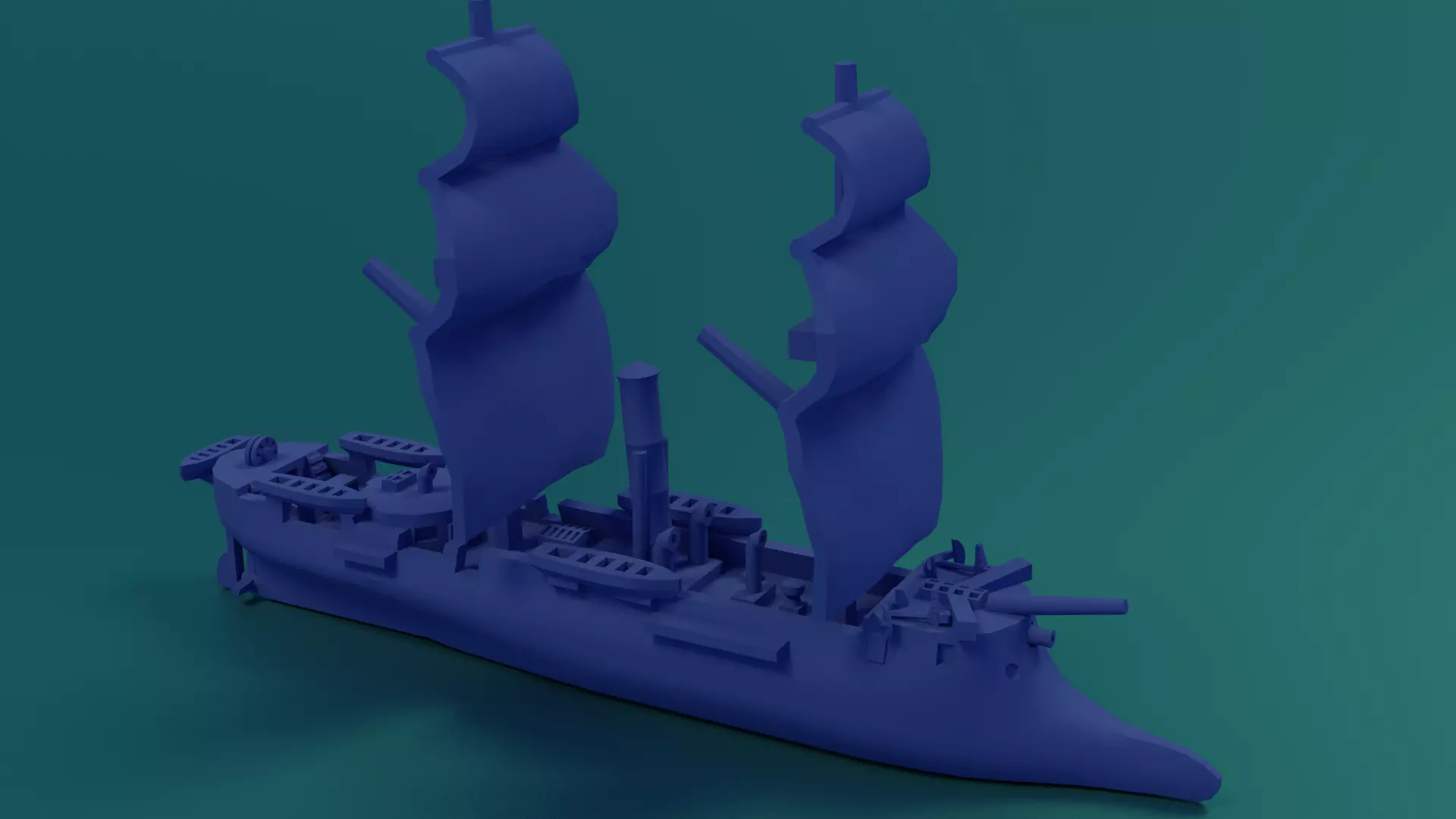 CSS Stonewall 1864 3D print model_0