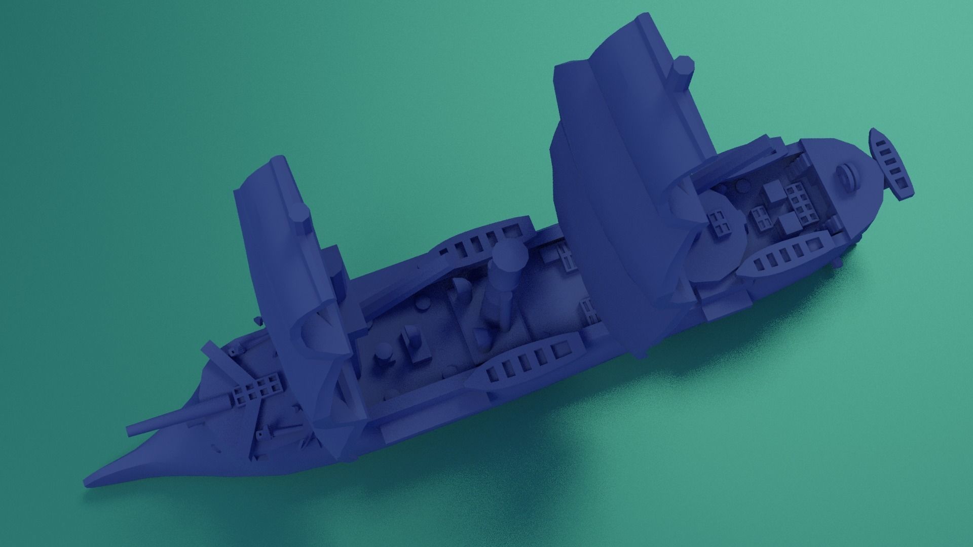 CSS Stonewall 1864 3D print model_12