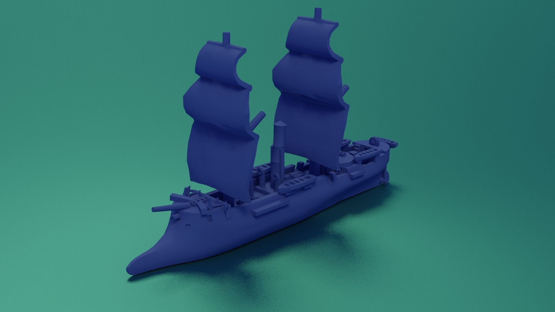 CSS Stonewall 1864 3D print model_1
