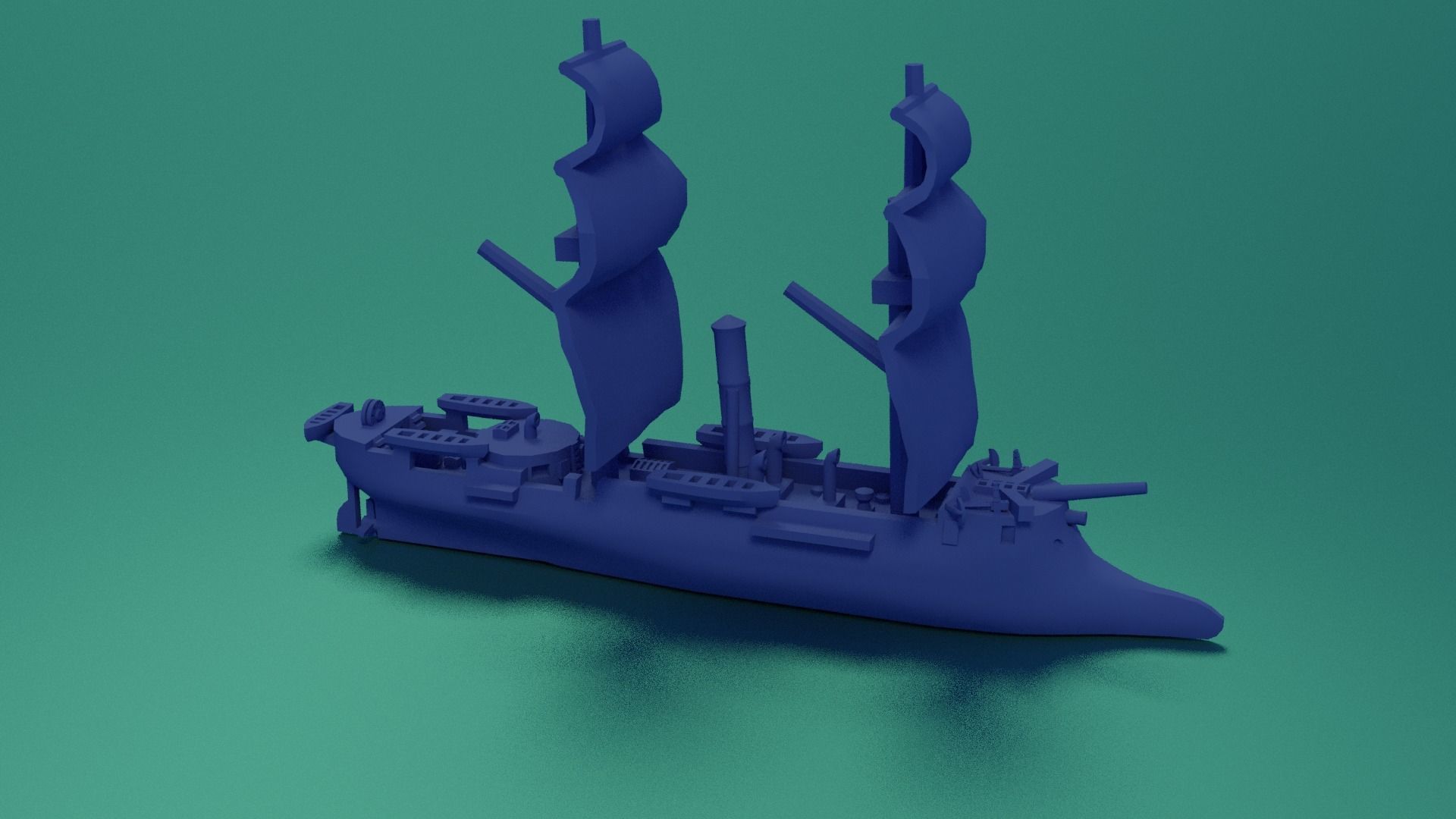 CSS Stonewall 1864 3D print model_9