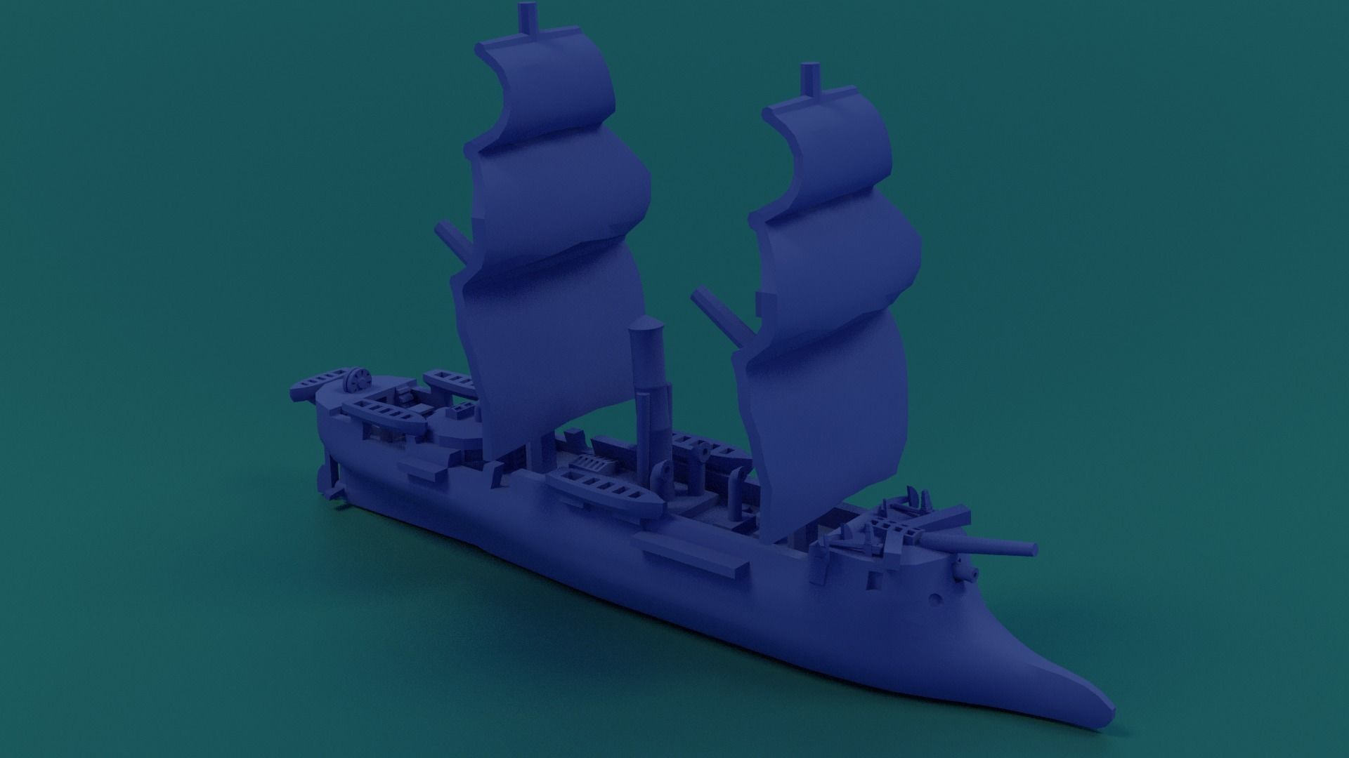 CSS Stonewall 1864 3D print model_22