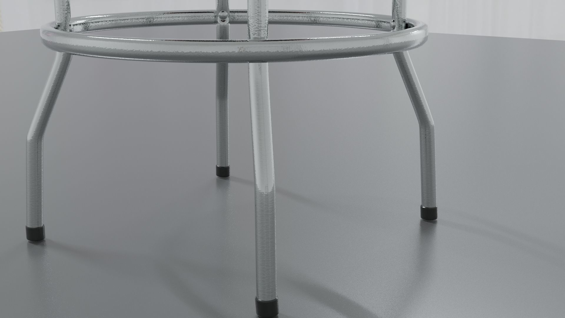 Barstool for musicians 3D model Low-poly 3D model_2