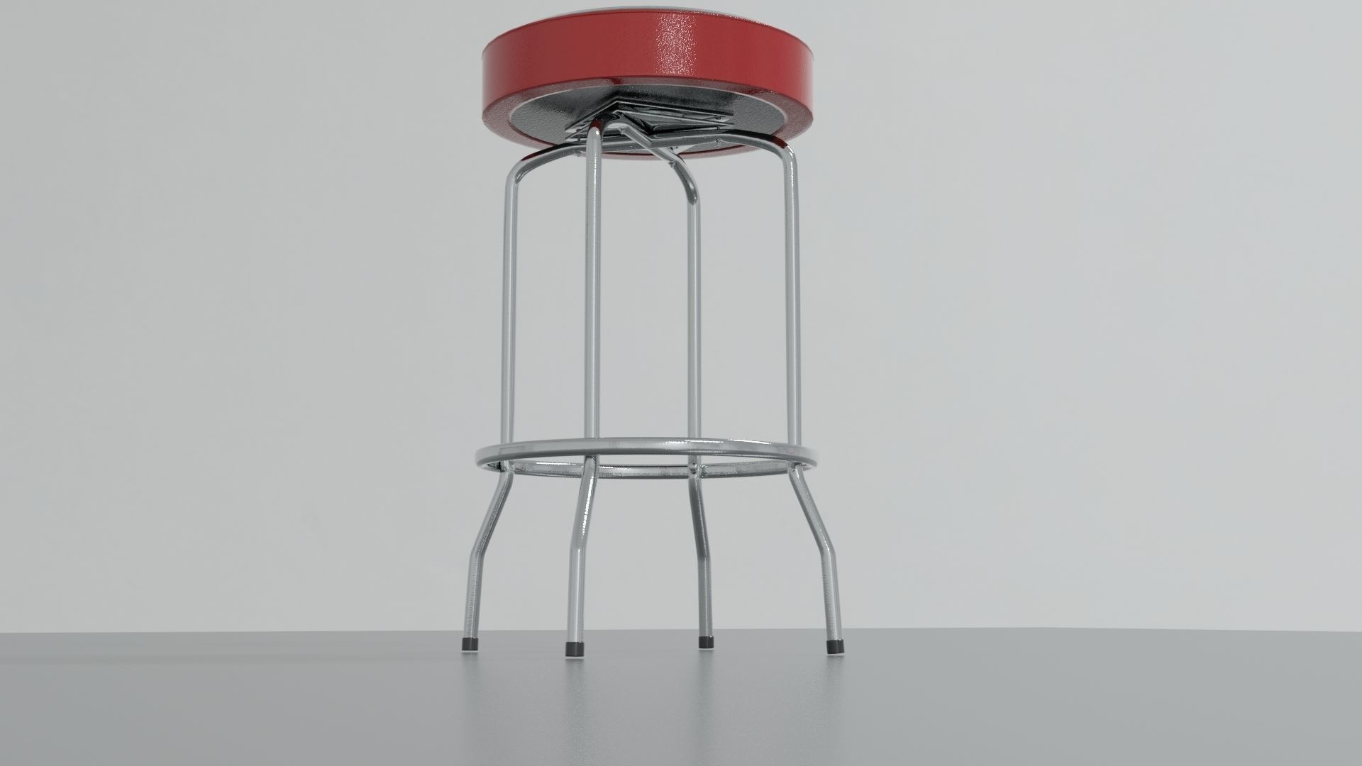 Barstool for musicians 3D model Low-poly 3D model_3