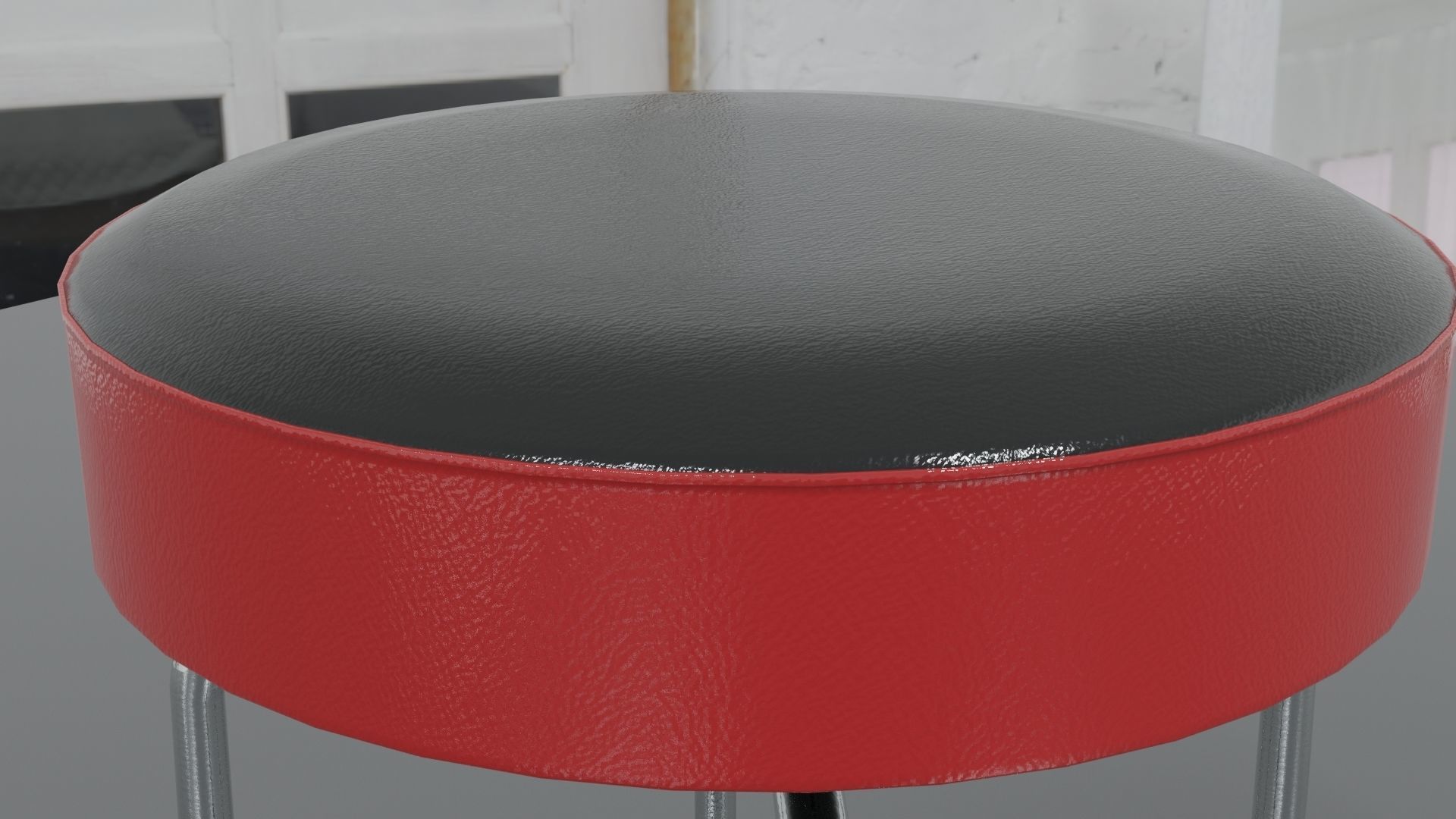 Barstool for musicians 3D model Low-poly 3D model_4