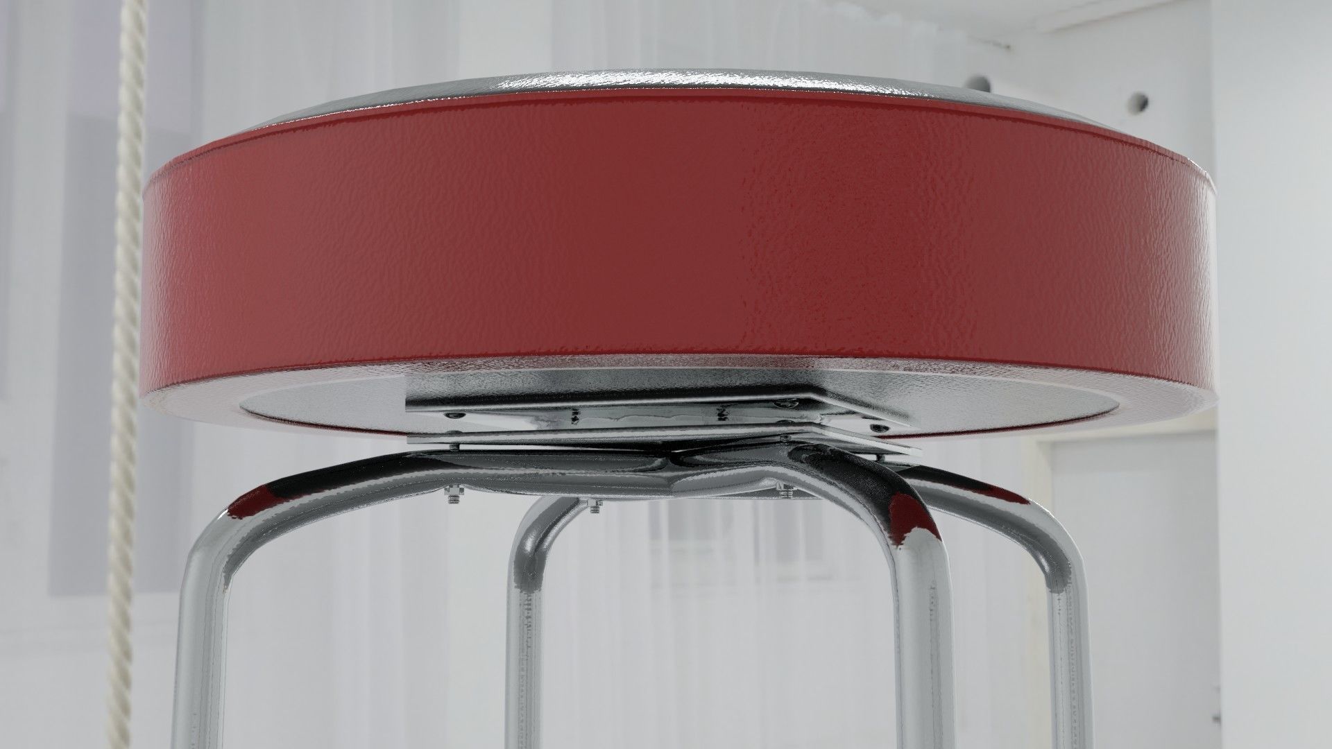 Barstool for musicians 3D model Low-poly 3D model_1