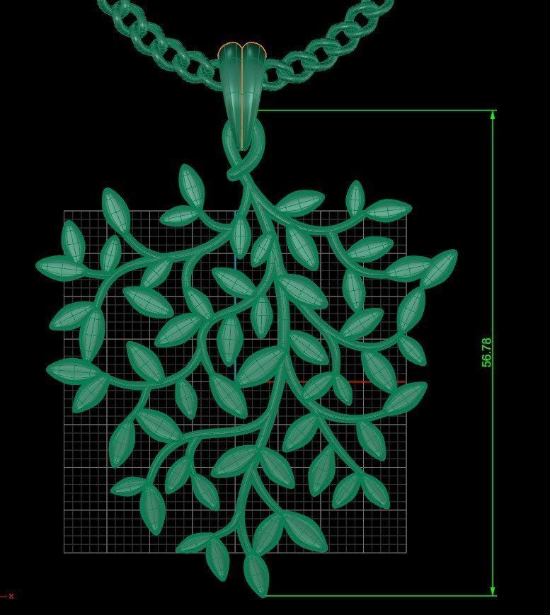 Pendant bi2 3D print model_6