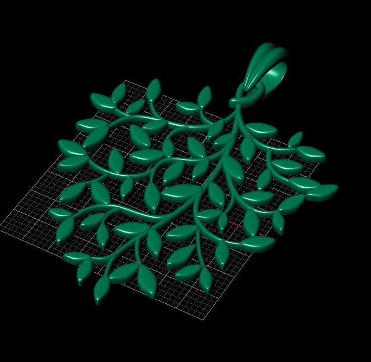 Pendant bi2 3D print model_9