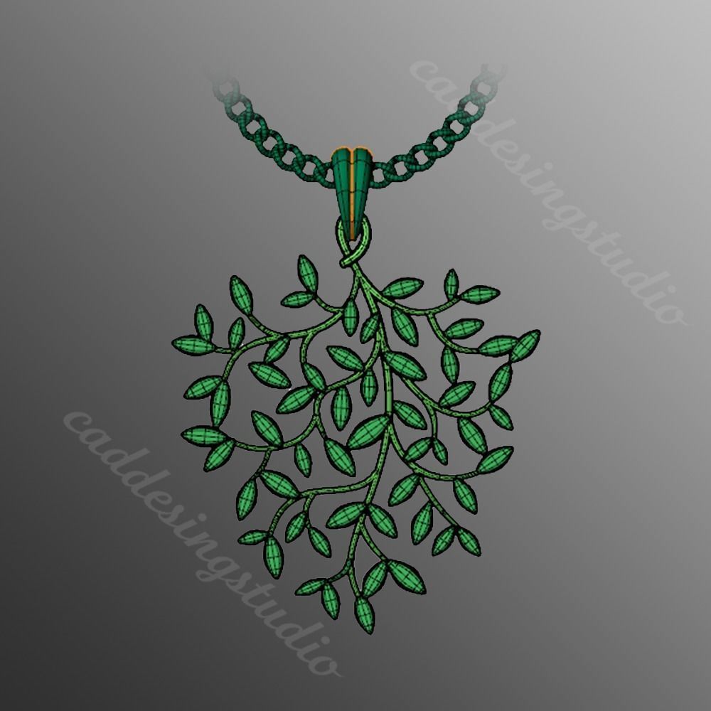 Pendant bi2 3D print model_2