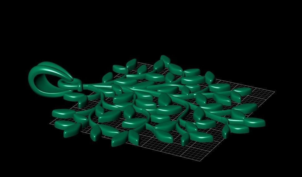 Pendant bi2 3D print model_12