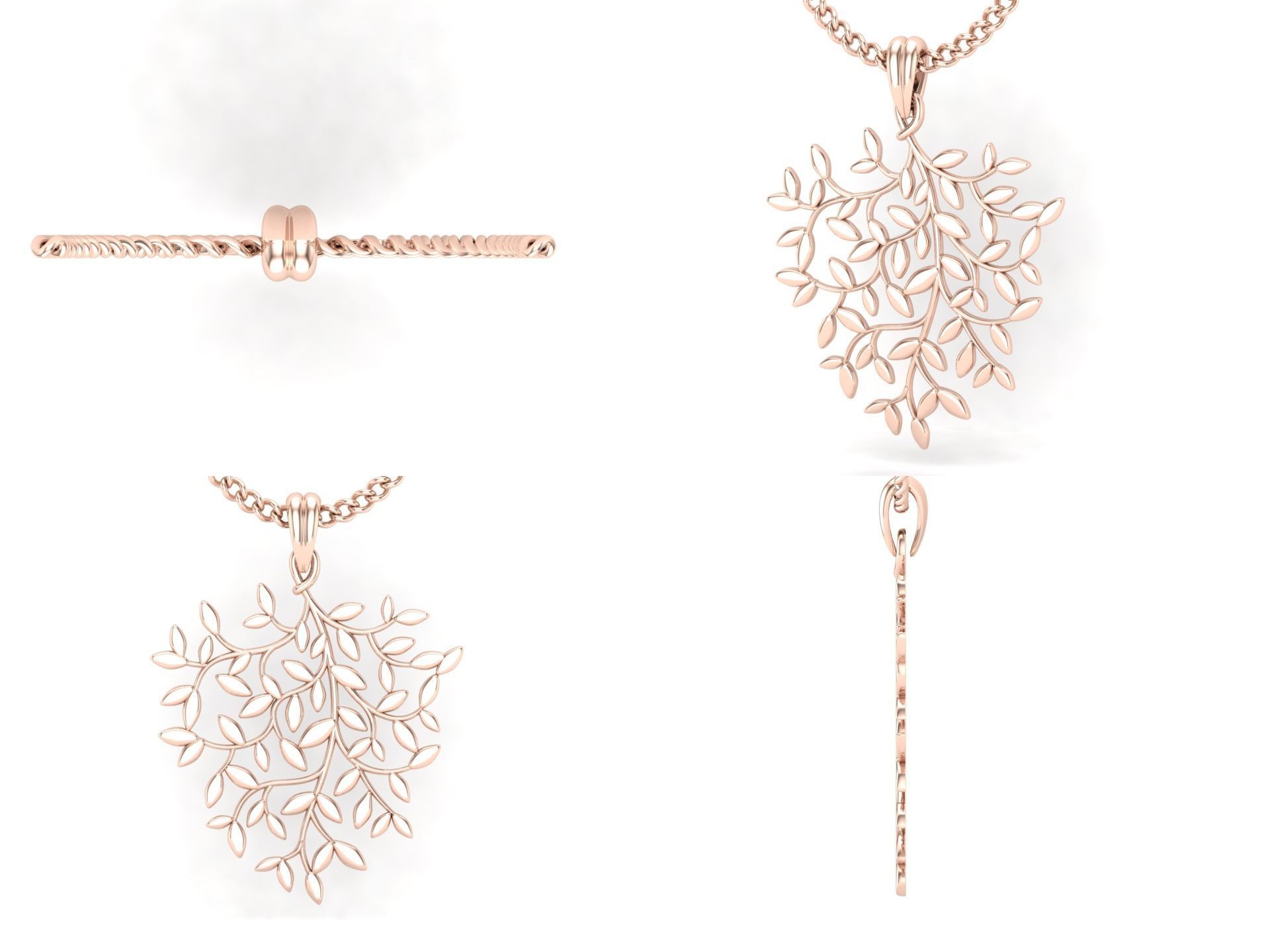 Pendant bi2 3D print model_4