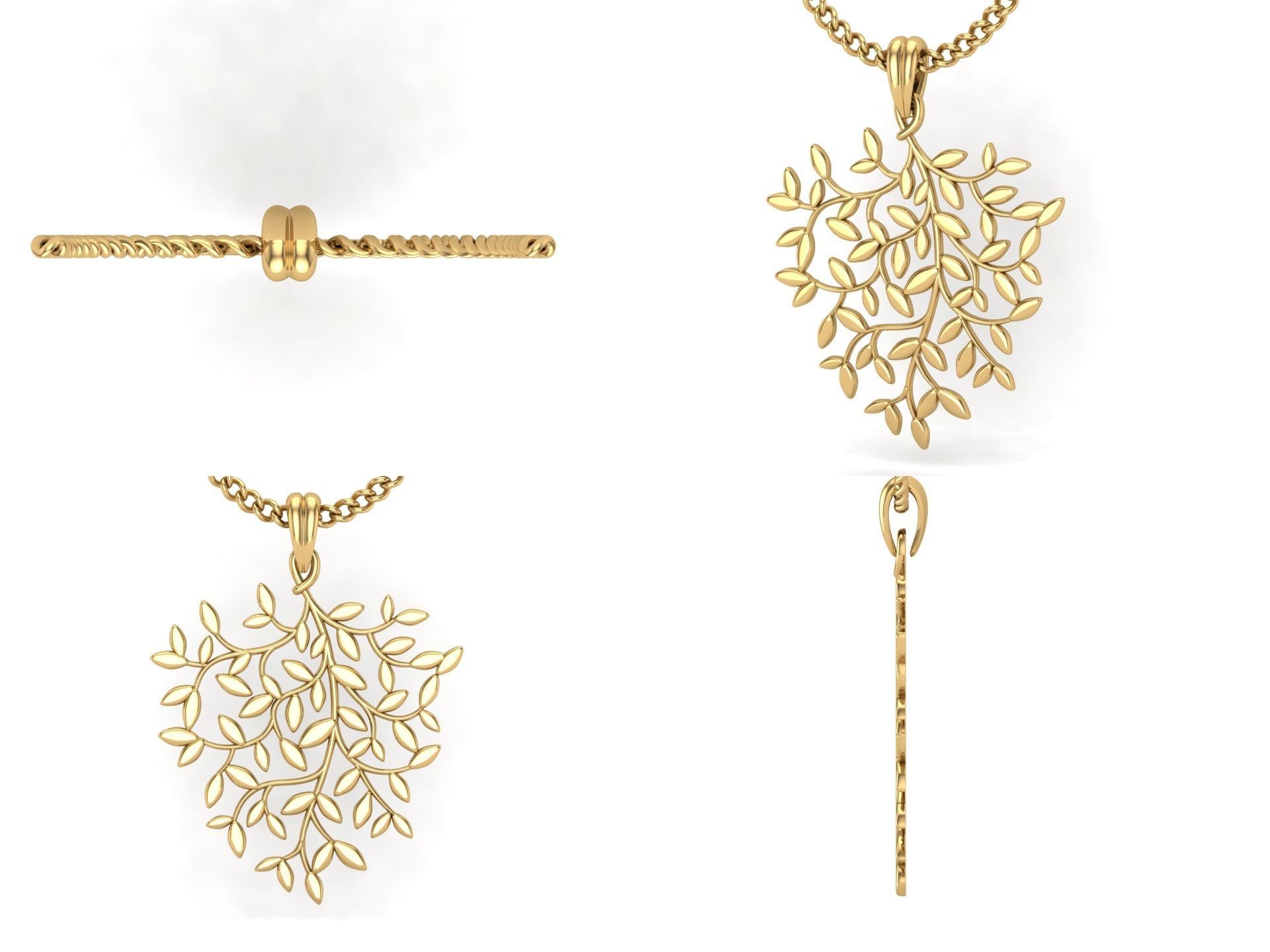 Pendant bi2 3D print model_3