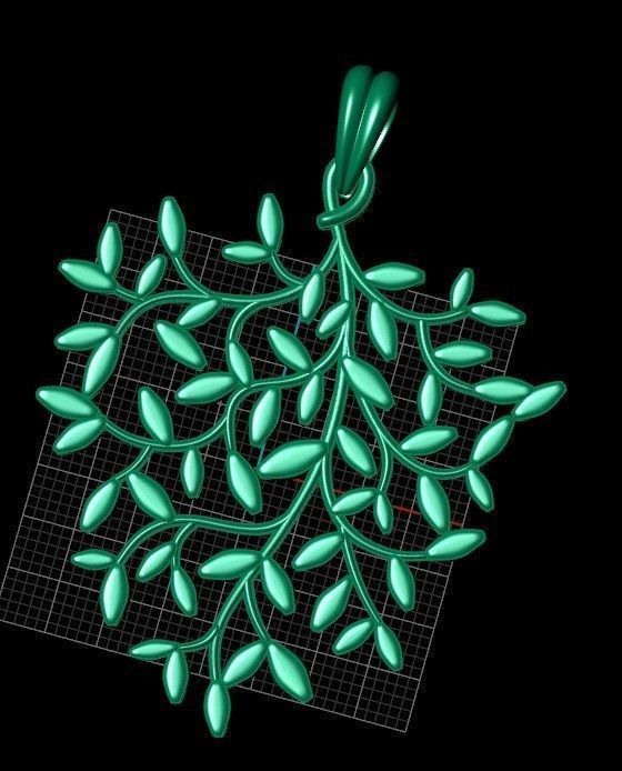 Pendant bi2 3D print model_8