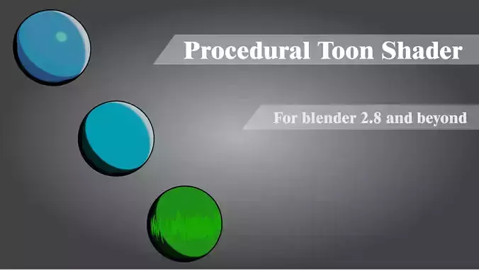 Toon Shader for Blender Low-poly 3D model