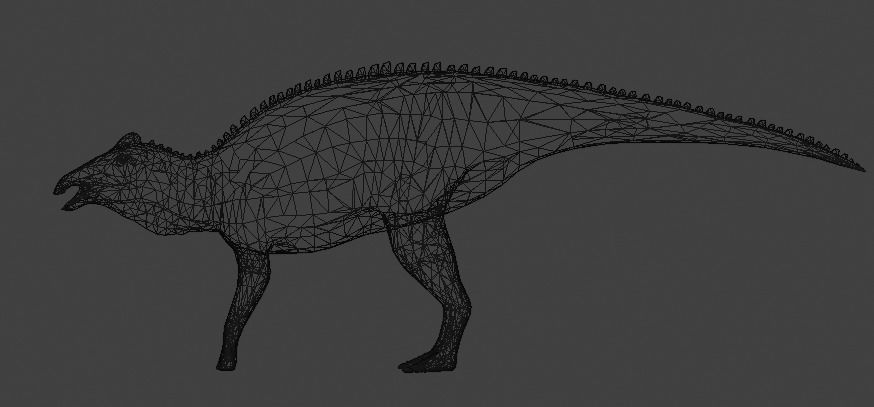Edmontosaurus Asset Pack Low-poly 3D model_11