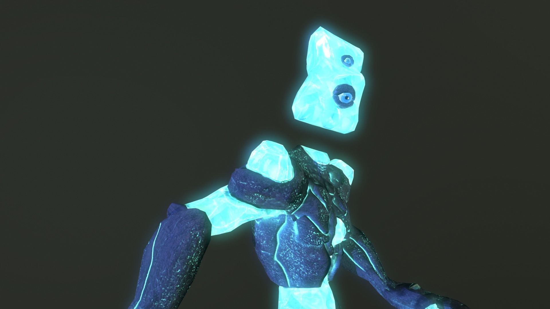Monster Crystal Low-poly 3D model_19