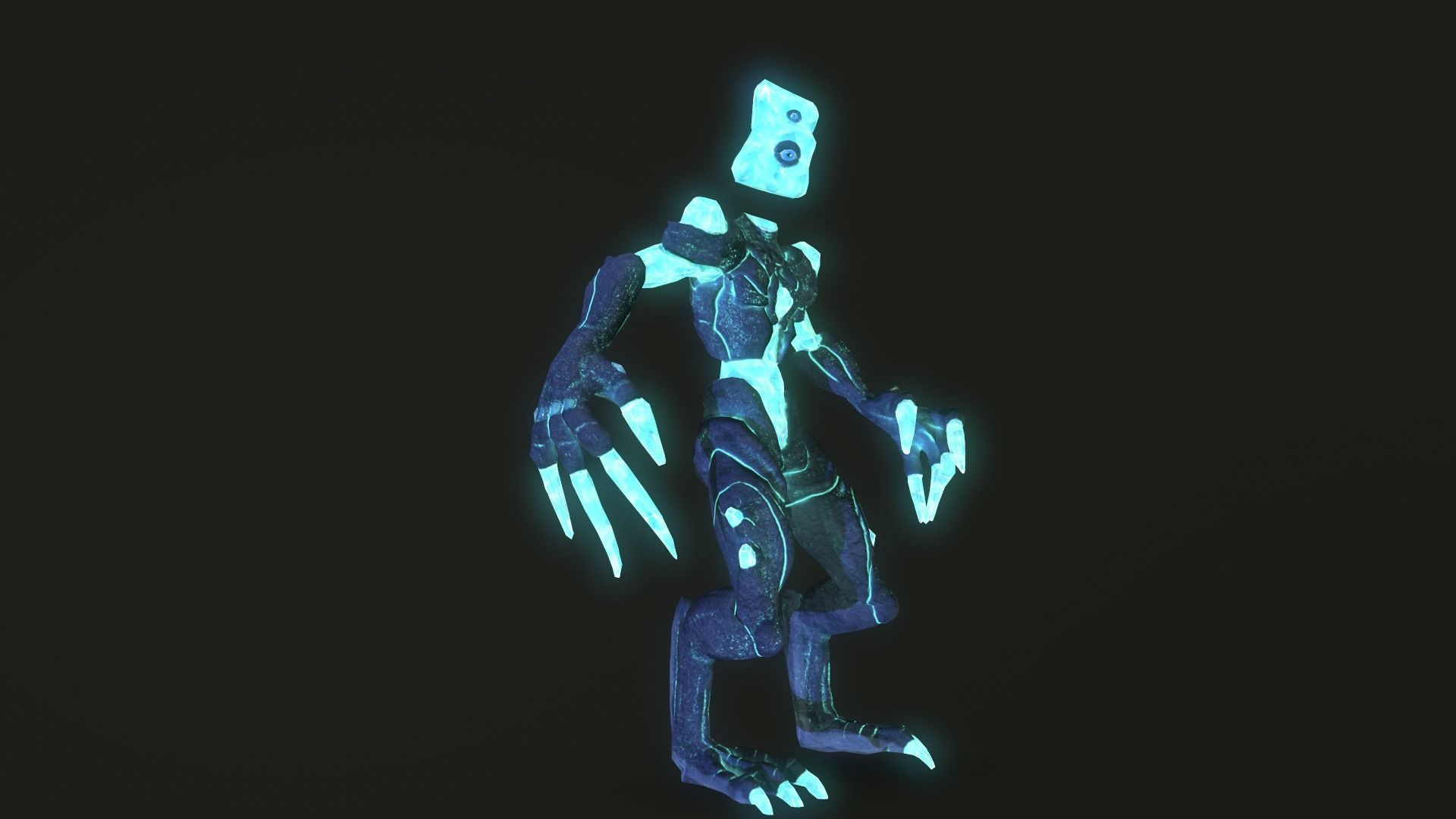 Monster Crystal Low-poly 3D model_20