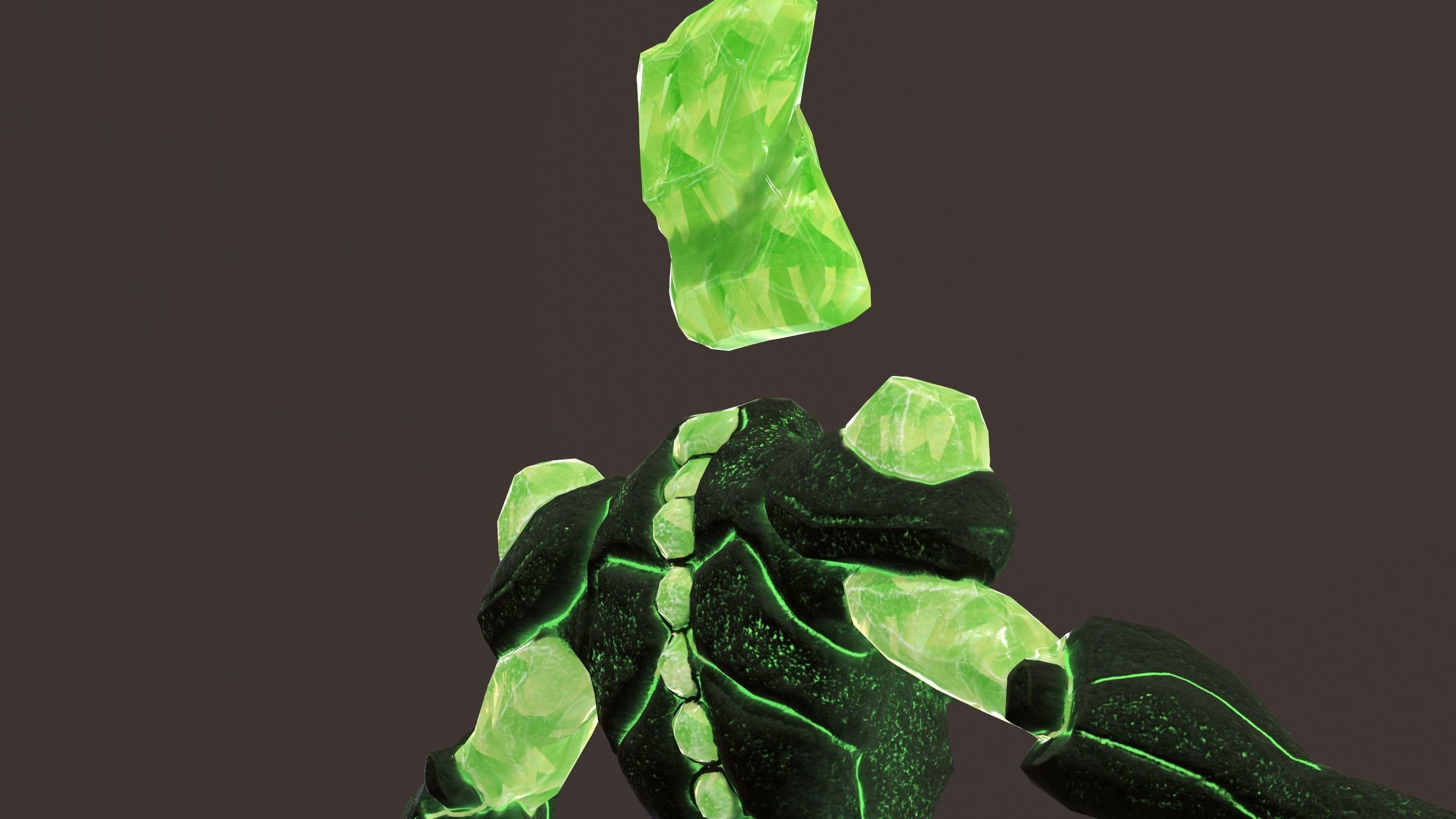Monster Crystal Low-poly 3D model_8