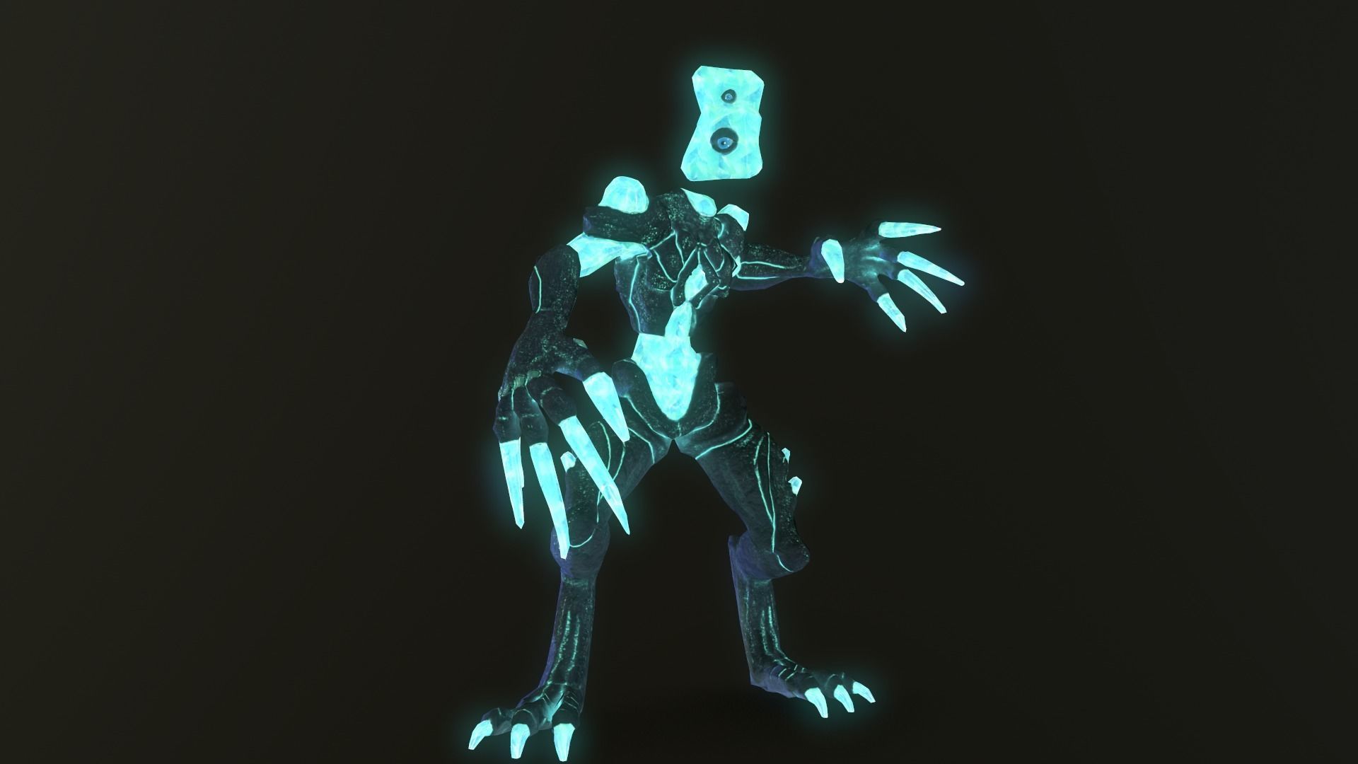 Monster Crystal Low-poly 3D model_22
