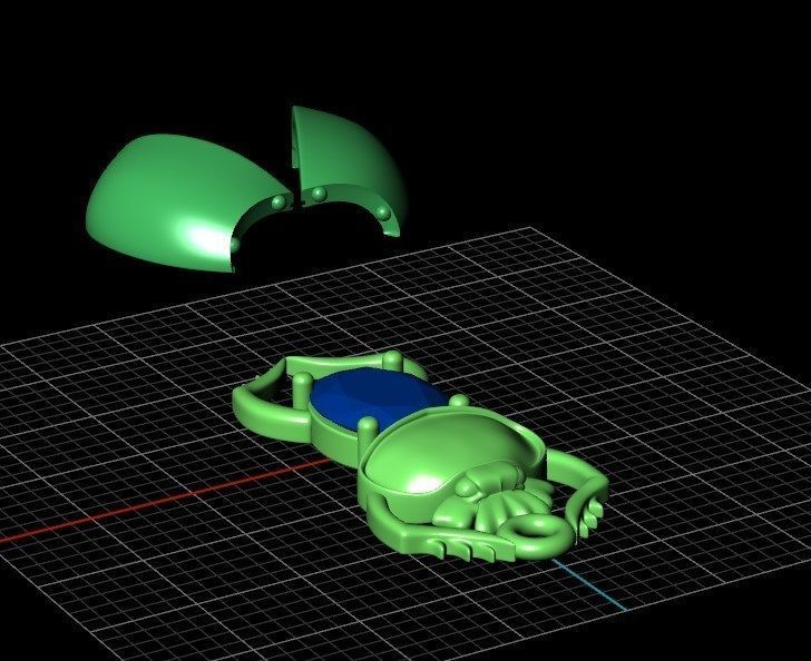 Pendant dp13 3D print model_11