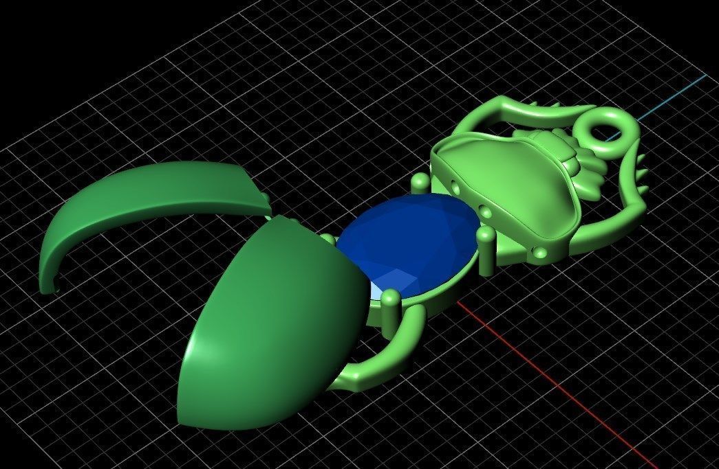 Pendant dp13 3D print model_17