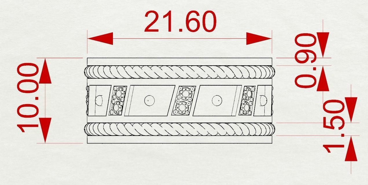 Silver ring for men ready for 3D print 3D print model_7