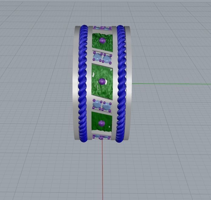 Silver ring for men ready for 3D print 3D print model_5