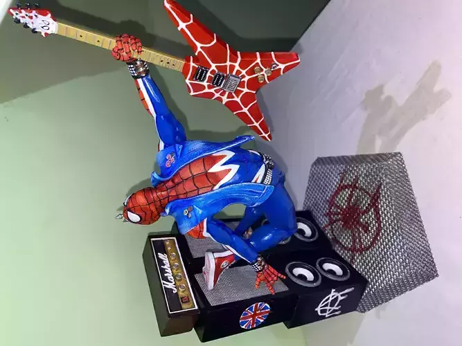 Spider Punk 3D PRINTING FIGURINE ASSEMBLY 3D MODEL 3D print model